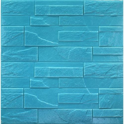 3D tapete - Dekorativni kamen - Plava slika 1