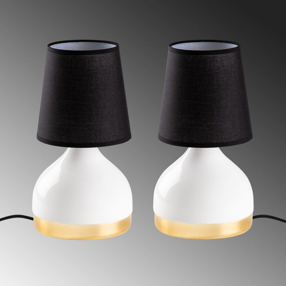 Set Stonih Lampi Yıldo - 8021 - Boje: Bijela i Crna (2 Komada) slika 6