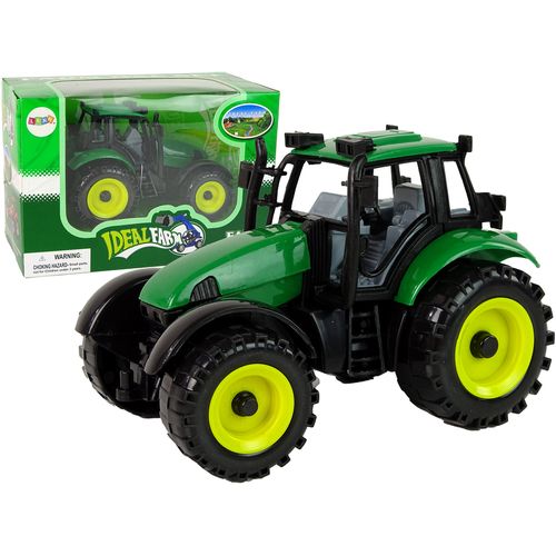 Zeleni traktor s haubom na otvaranje slika 1