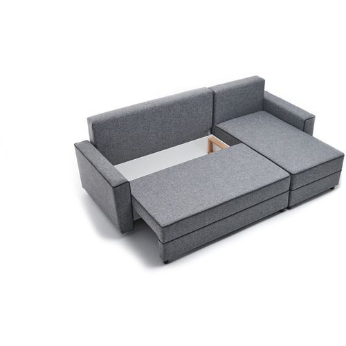 Atelier Del Sofa Kutna garnitura na razvlačenje, Sivo, Ece Right - Grey slika 9