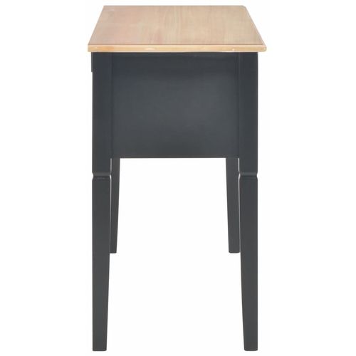 280071 Writing Desk Black 109,5x45x77,5 cm Wood slika 24