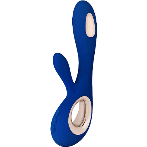 Lelo Soraya Wave Midnight Blue vibrator koji stimuliše g-tačku i klitoris istovremeno slika 1