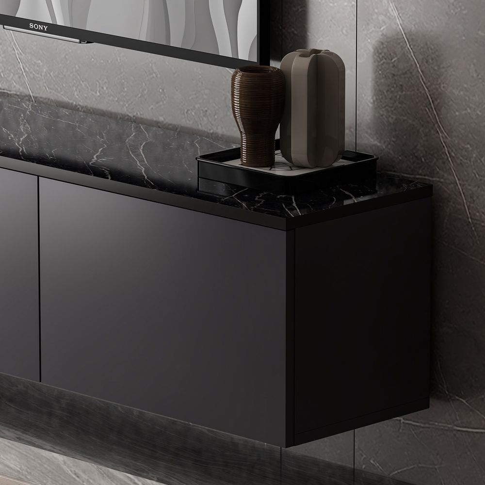 TV komoda NEON - antracit slika 5