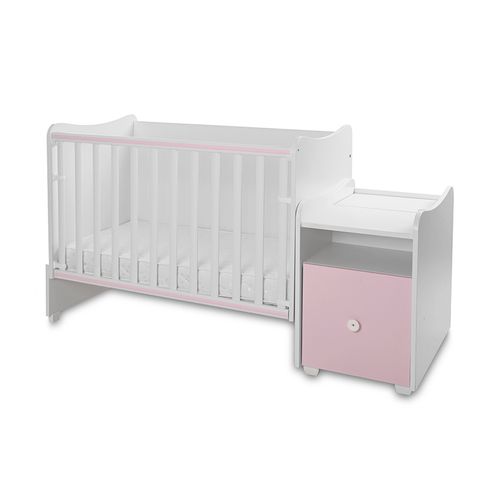 LORELLI TREND PLUS Modularni krevetić 4in1 s Mehanizmom Ljuljanja White/Orchid Pink  slika 6