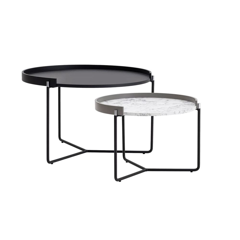 Nesting table Mandy - Set od 2 komada u antracit boji slika 7
