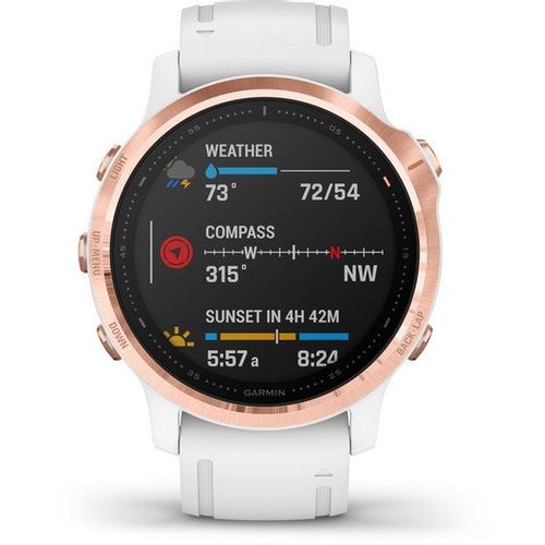 GARMIN Fēnix® 6s PRO SmartWatch - Rosegold (Bijeli Remen) slika 3