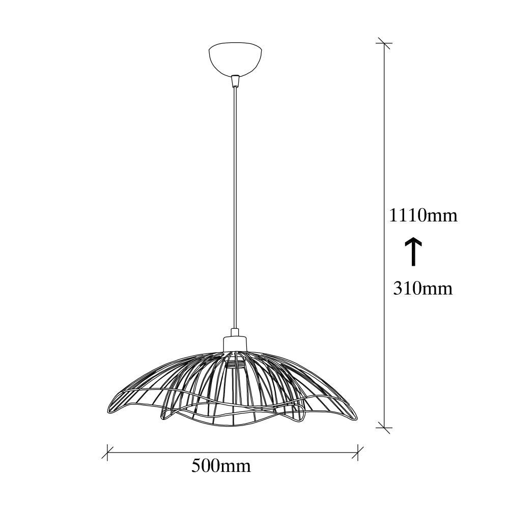 Luster FARAC 6380, crni  slika 3