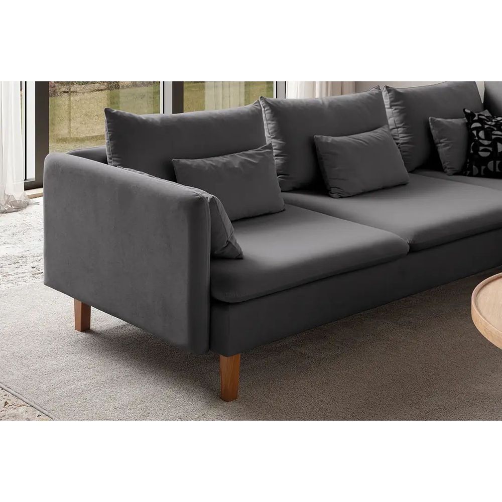 Ugaona Sofa Flexy L - boje: antracit slika 4