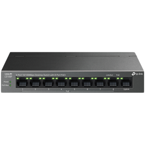 TP-Link LS109P 9-Port 10/100 Mbps Desktop Switch sa 8-Port PoE+
