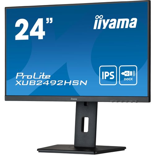 IIYAMA Prolite 23.8" 1920x1080 DP, HDMI, USB-C Dock 65W + LAN slika 2