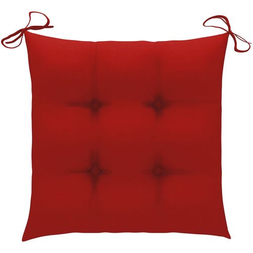 Jastuci za stolice 6 kom crveni 40 x 40 x 7 cm od tkanine slika 21