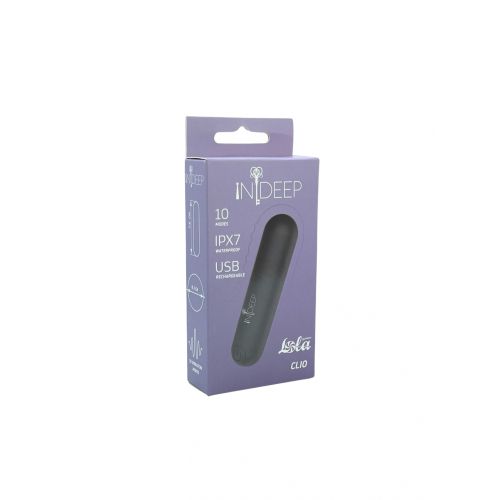 Vibro metak Lola games Rechargeable Indeep Clio Black slika 1