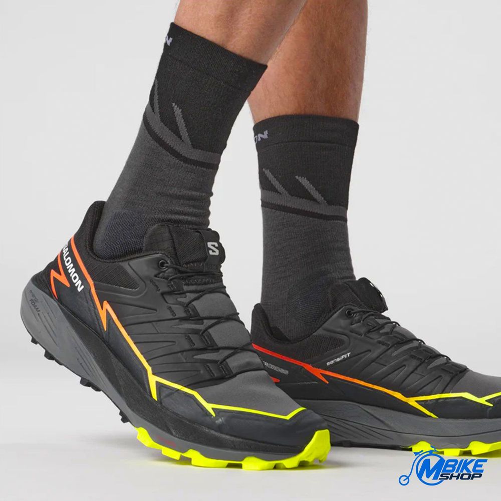 Salomon Muške patike Thundercross, Black/Quiet Shade/Fiery Coral slika 8