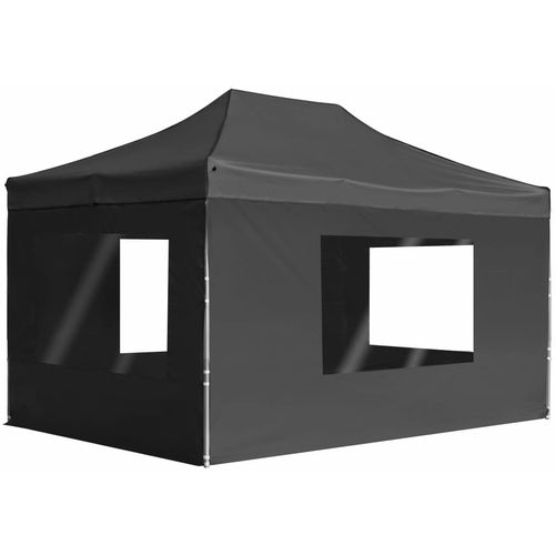 Profesionalni sklopivi šator za zabave 4,5 x 3 m antracit slika 22