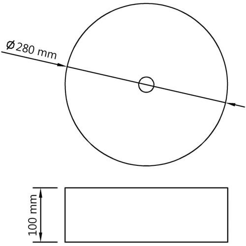 Umivaonik 28 x 10 cm keramički srebrni slika 6