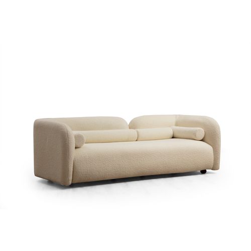 Victoria Cream Bouclette Cream 3-Seat Sofa slika 4