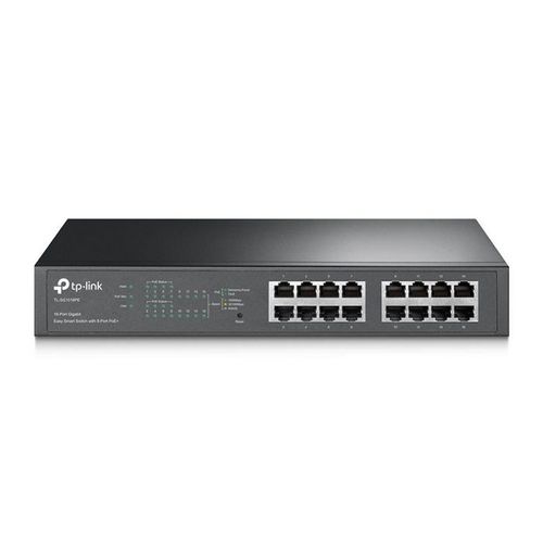 Switch TP-LINK TL-SG1016PE Gigabit 16xRJ45 10 100 1000Mbs eSmart 8x PoE+ Rackmount metalno kuciste slika 2