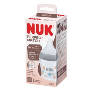 NUK plastična bočica Perfect Match 150ml, 0+m multicolor 10215013