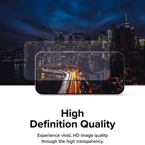 Ringke Cover Display ID Glass kaljeno staklo za iPhone 15 Pro Max -crno slika 6