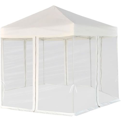 Heksagonalni Pop-Up Šator sa 6 Panela Krem Bijeli 3,6x3,1 m slika 47