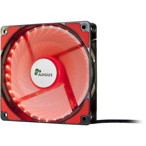 InterTech Fan Argus L-12025 RD, 120mm LED, Red slika 1