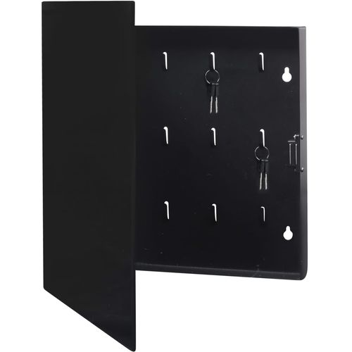 Kutija za ključeve s magnetnom pločom crna 35 x 35 x 5,5 cm slika 3