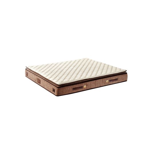 Woody Fashion Madrac, Bijela boja Smeđa, W Cotton 180x200 cm Double Size Firm Mattress slika 7