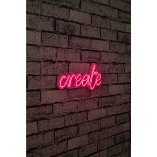 Wallity Ukrasna plastična LED rasvjeta, Create - Pink slika 10