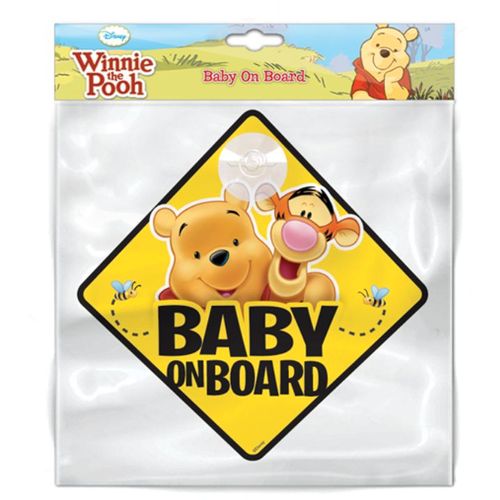 Znak Baby on board Winnie the Pooh slika 2