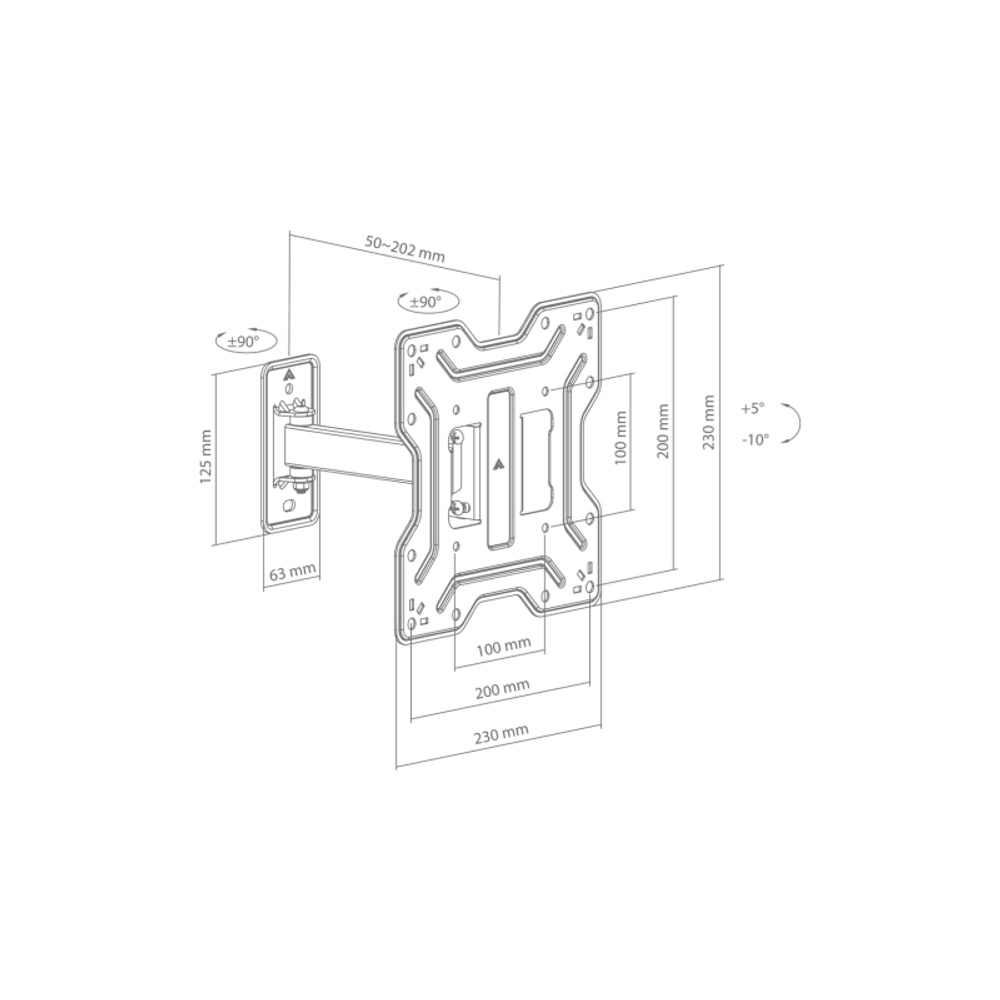 SBOX Stalak LCD-421 (23-43"/30kg/200x200) slika 5