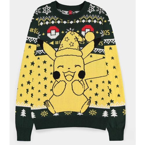 DIFUZED POKEMON - PIKACHU CHRISTMAS JUMPER - L slika 1