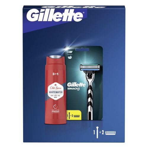 Gillette poklon paket Mach3 britvica + Old Spice gel za tuširanje slika 1