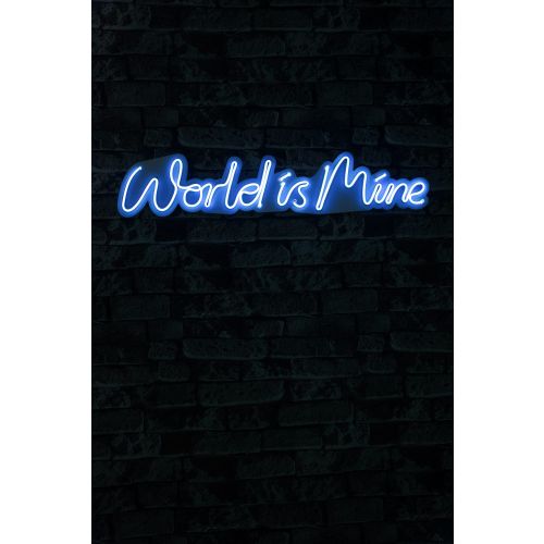 Wallity Ukrasna plastična LED rasvjeta, World is Mine - Blue slika 9