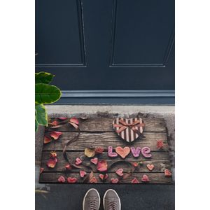 Romantic  Multicolor Pvc Doormat