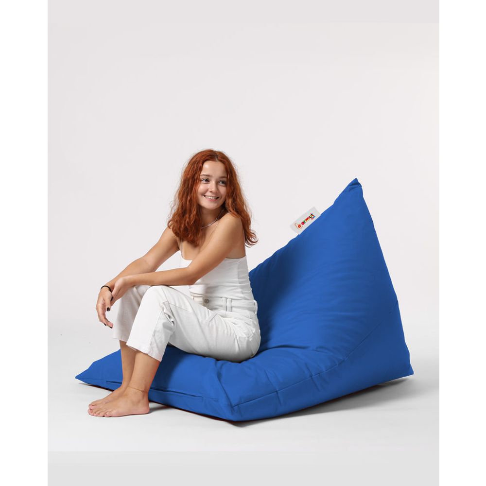 Piramida Veliki Krevet Pouf - Plavi Vrt Bean Bag slika 8