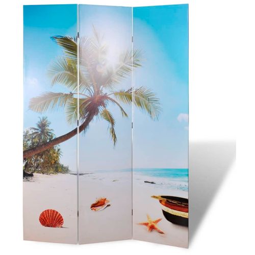 Sklopiva sobna pregrada s uzorkom plaže 120 x 170 cm slika 18