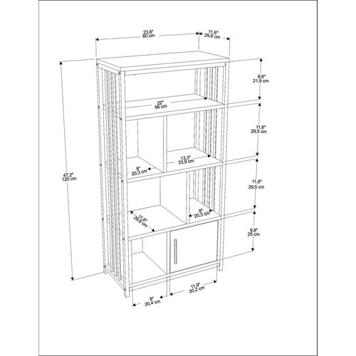 Valero - White, Anthracite White
Anthracite Bookshelf slika 6