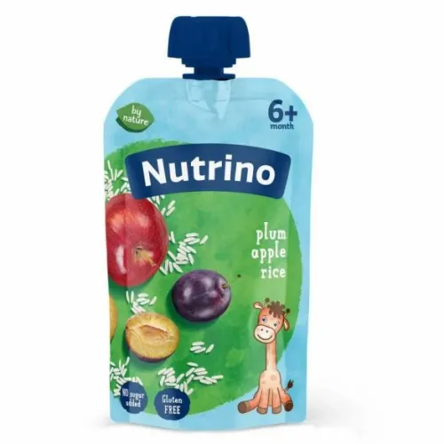 Nutrino pauč jabuka, šljiva i pirinač 6+ meseci,100g slika 1