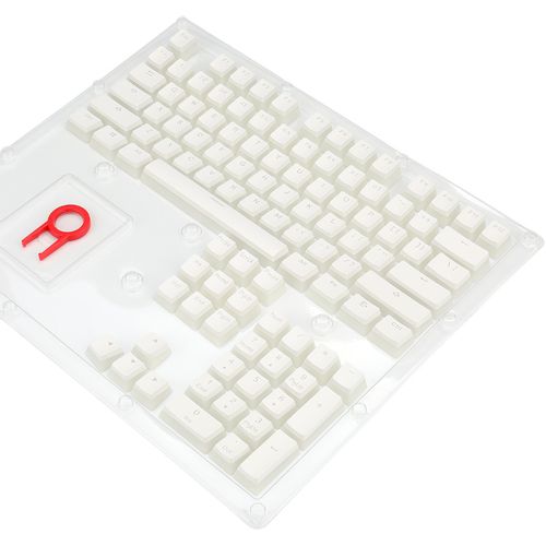 PUDDING KEYCAPS - REDRAGON SCARAB A130 WHITE, DOUBLE SHORT, PBT slika 1