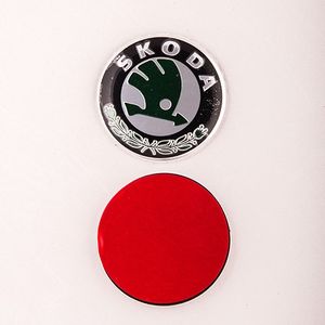 Plastična oznaka Škoda zelena Fi80mm