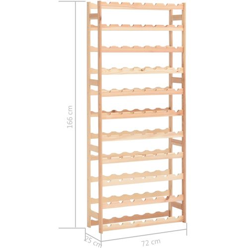 Stalak za vino za 77 boca od borovine slika 33