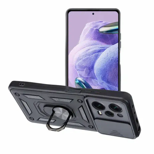 SLIDE ARMOR maska za XIAOMI Redmi NOTE 12 PRO 5G crna slika 1