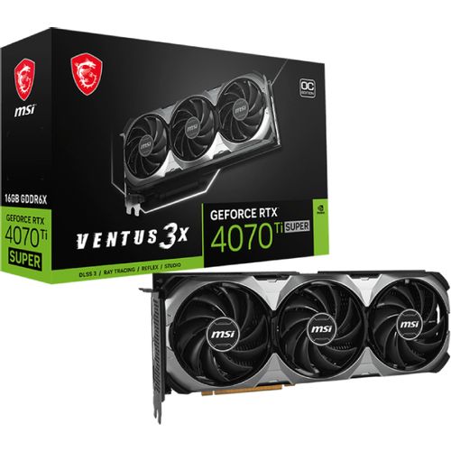 MSI nVidia GeForce RTX 4070 12GB RTX 4070 SUPER 12G VENTUS 3X OC grafička karta slika 1