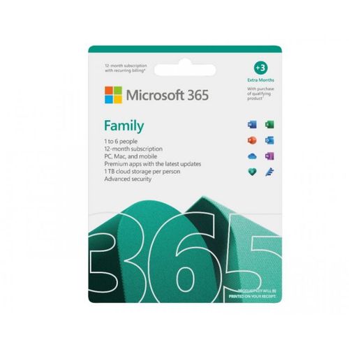 MICROSOFT 365 Family 32bit/64bit (6GQ-01890) Office paket slika 1