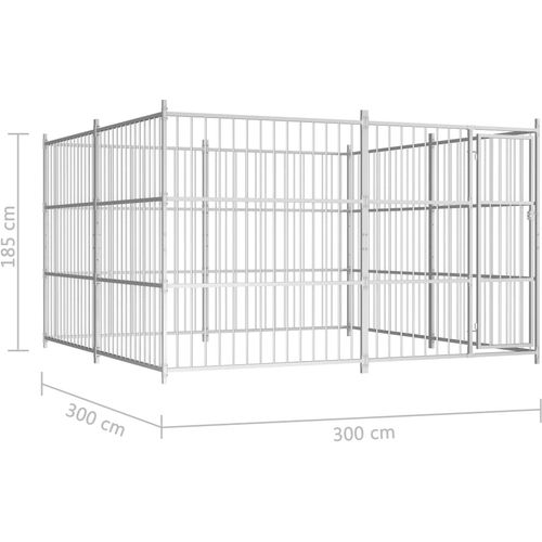 Vanjski kavez za pse 300 x 300 x 185 cm slika 16