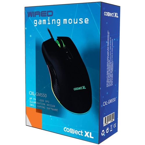 Connect XL Miš optički, 1500 dpi, GAMER, USB, 7 tipki - CXL-GM550 slika 2