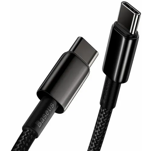 BASEUS kabel Type C do Type C PD100W Power Delivery Tungsten Gold Fast Charging CATWJ-01 1 metar crni slika 3