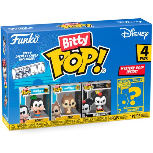 Blister 4 figures Bitty POP Disney Sorcerer Goofy slika 1