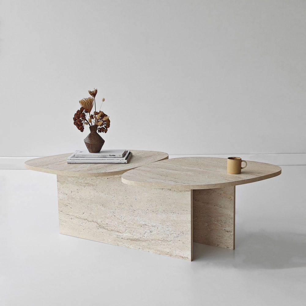 Stol za kafu Stones – boja: travertin slika 2