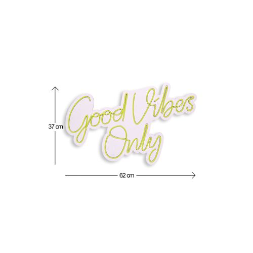 Wallity Ukrasna plastična LED rasvjeta, Good Vibes Only 2 - Yellow slika 12